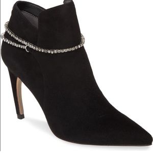 Sam Edelman Florie Suede Crystal Chain Bootie